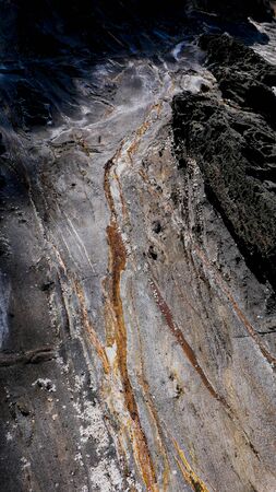 Rock formations at the sea at low tide
