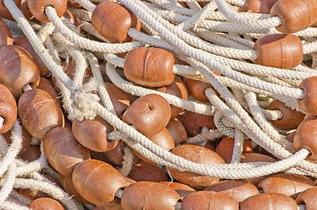 Lost of floats used with fishing nets