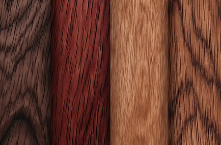 Four wooden planks backgrounds, illustrationの素材
