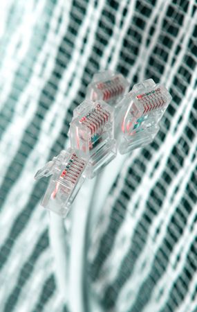 Cat5 cable plugs. Network Cable.  Backgrounds