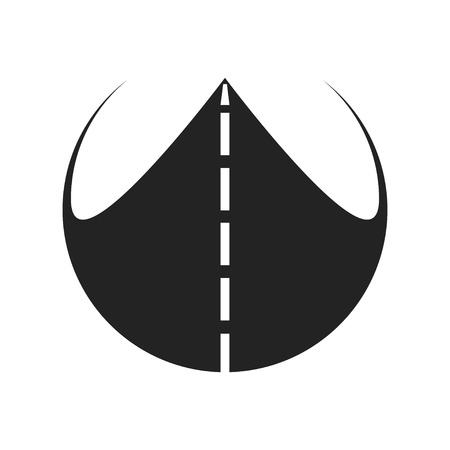 The road leading  to the prospectのイラスト素材