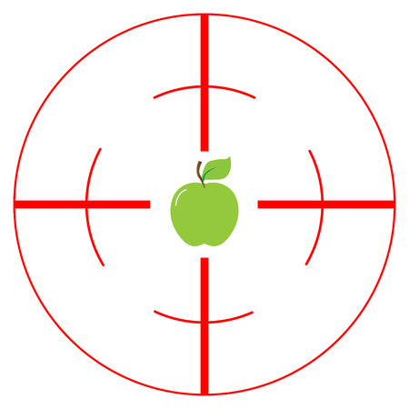 Target goal in  appleのイラスト素材