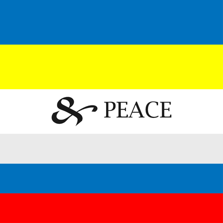Peace between  Ukraine and Russiaのイラスト素材