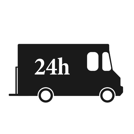 Delivery truck  on a white backgroundのイラスト素材