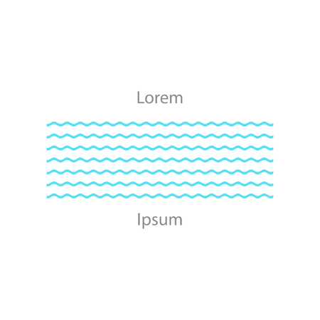 Blue waves pattern vector illustrationのイラスト素材