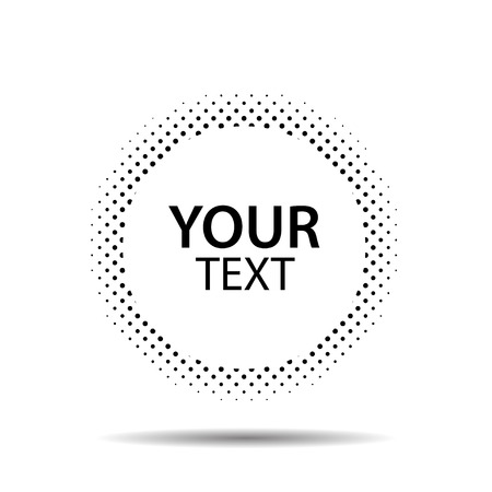 Abstract halftone effect vector backgroundのイラスト素材