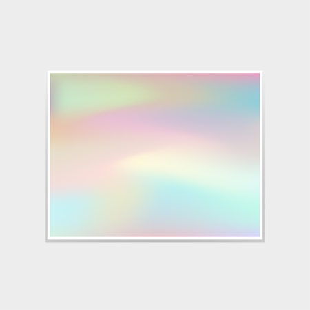 Bright holographic background on a grey backgroundのイラスト素材