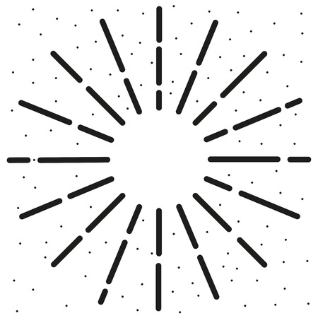 Vintage sunburst. Black Sunburst Vector Illustration Eps10. Hipster Sunburst Shineのイラスト素材