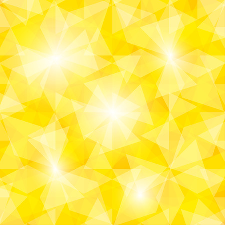 Abstract textured polygonal background. Vector yellow triangle background designのイラスト素材