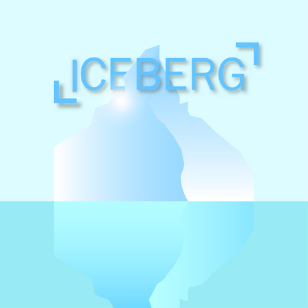 Iceberg modern backgroundのイラスト素材