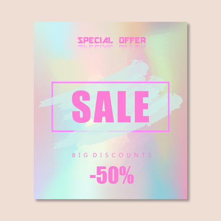 Final sale poster, banner or flyer design. Big sale vector illustrationのイラスト素材