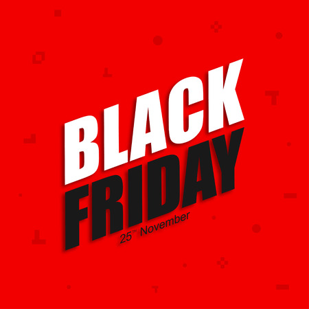 Black Friday sale banner. November 25thのイラスト素材