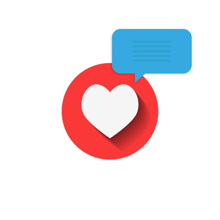 Information window on the heartのイラスト素材