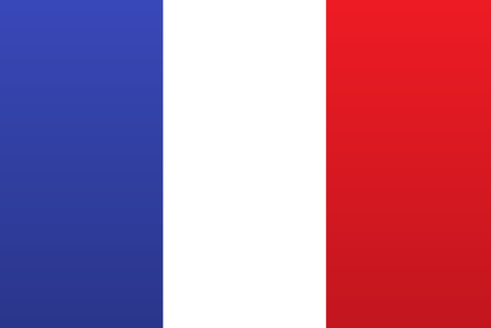 Flag of France flat style, vector illustrationのイラスト素材
