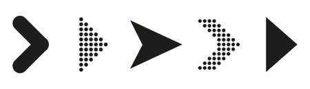 Arrow icons vector illustration. Arrows vector collection on a white backgroundのイラスト素材
