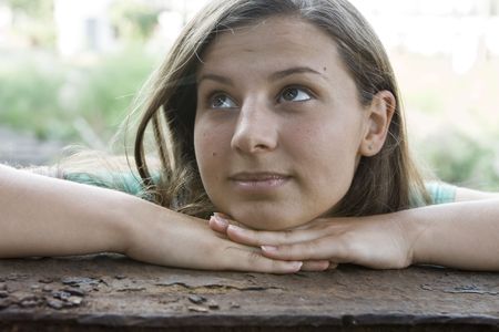 portrait of a beautiful girlの写真素材