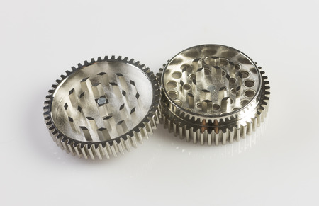 Detail of a new marijuana grinderの写真素材