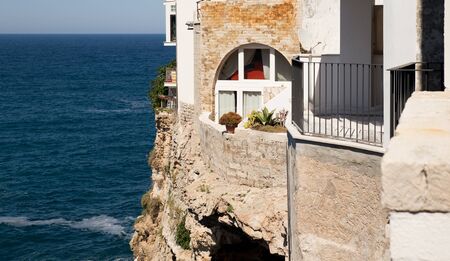 Beautiful balcony in Italyの写真素材