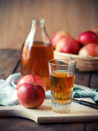 Apples and Apple Juiceの写真素材