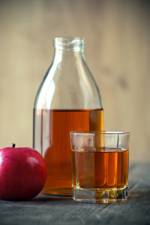 Apples and Apple Juiceの写真素材