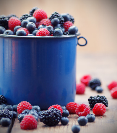 Mixed berry fruitsの写真素材