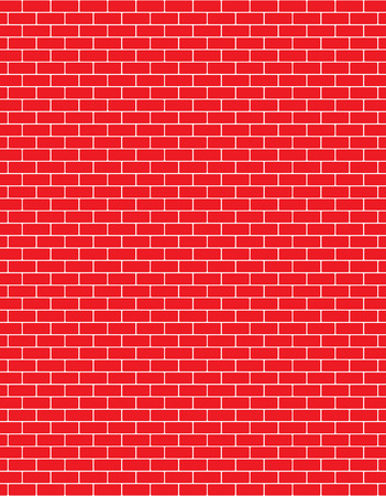 Vector Vintage Red Brick wallのイラスト素材