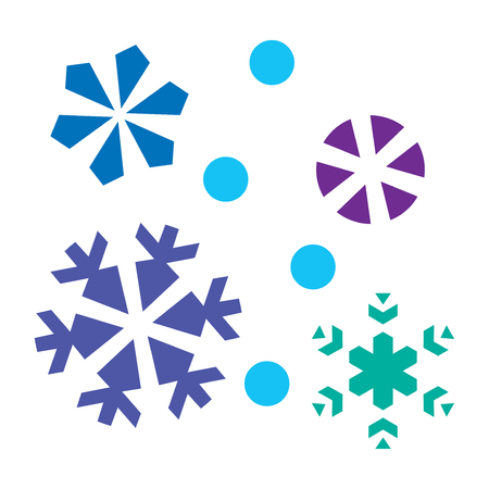  Christmas design element - snowflake setのイラスト素材