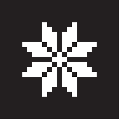 Vector star element for design for Christmas decorations.のイラスト素材