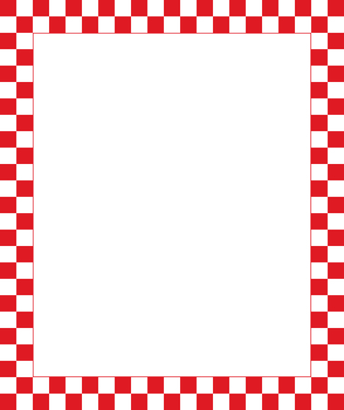 Vector checkered element for design for Christmas decorations.のイラスト素材