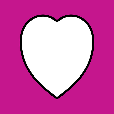 Vector Fine Valentine Heart for decarative designのイラスト素材