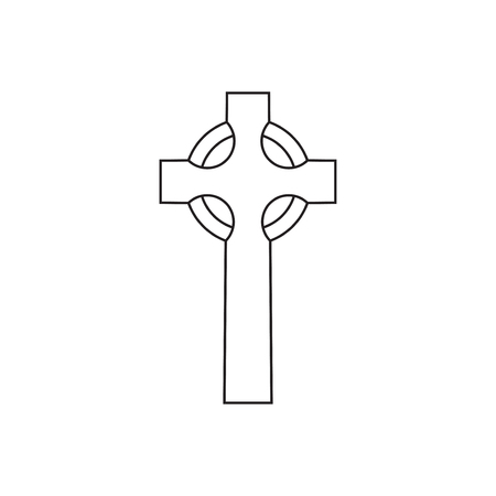 Vector abstract cross icon 
isolated on a white backgroundのイラスト素材