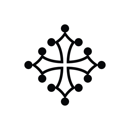 Vector abstract cross icon 
isolated on a white backgroundのイラスト素材