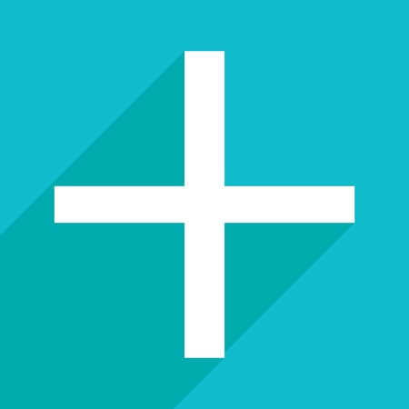Vector abstract cross symbol for simple design.のイラスト素材