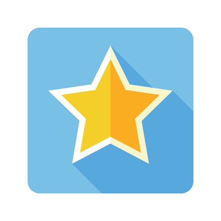 Flat vector retro star for fine decorations designのイラスト素材