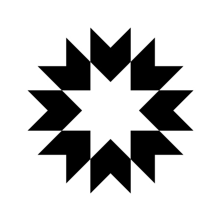 Vector abstract cute star icon 
 for print, gift, web, scrap and patchworkのイラスト素材