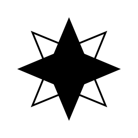 Vector abstract cute star icon 
 for print, gift, web, scrap and patchworkのイラスト素材