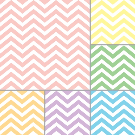 Vector Chevron patterns set for print, gift, web, scrap and patchwork.のイラスト素材