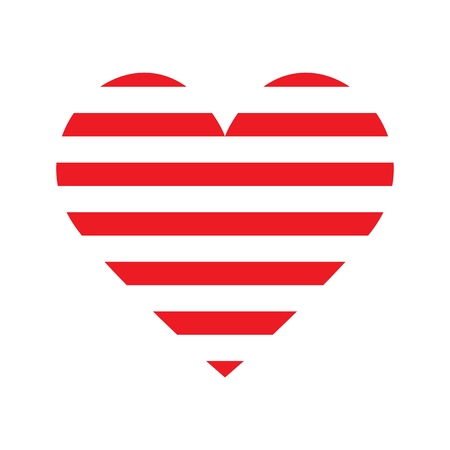 Vector Heart icon for print, gift, web, scrap and patchwork.のイラスト素材
