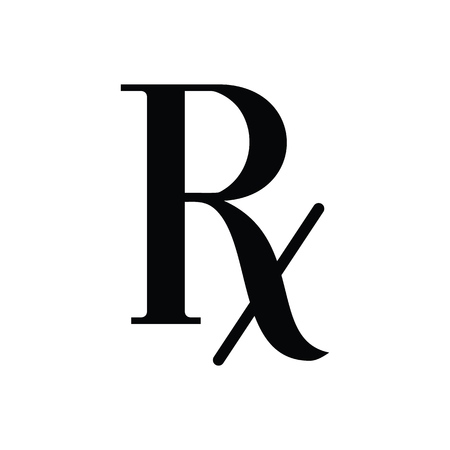 Vector Prescription - symbol of pharmacologyのイラスト素材