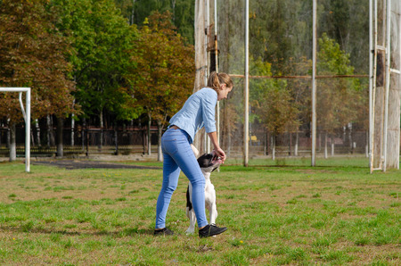 Homel / Belarus - 09.16.2018: People and dogs in the parkのeditorial素材