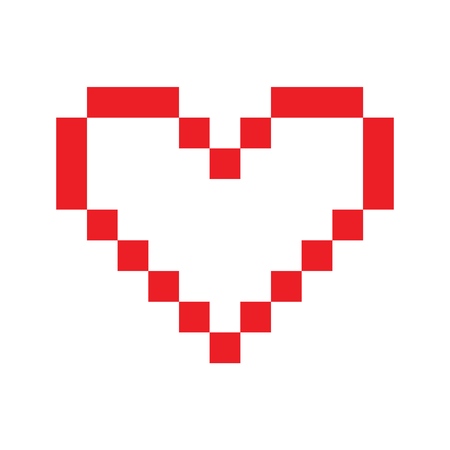 Vector Heart icon for print, gift, web, scrap and patchwork.のイラスト素材