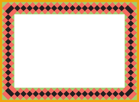 Vector paper design vintage style page borderのイラスト素材