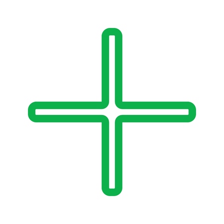 First aid. Medical cross vector icon. Medicinal and pharmacy sign.のイラスト素材