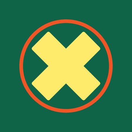 First aid. Medical cross vector icon. Medicinal and pharmacy sign.のイラスト素材