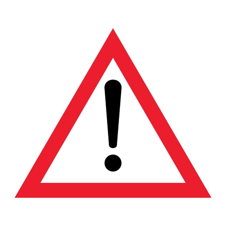 Vector Danger Symbol. Warning Attention Icon. Road sign.