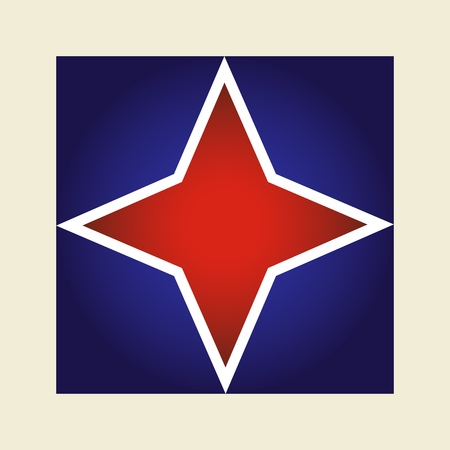 Vector abstract cute star icon for print, gift, web, scrap and patchworkのイラスト素材