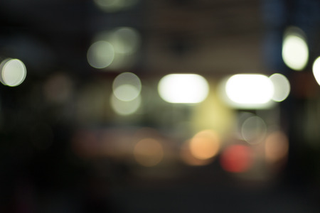 Night  park street lights bokeh background.の写真素材