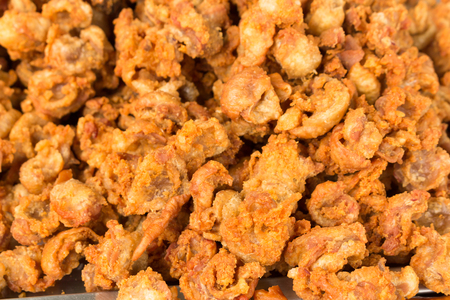 Fried chicken nuggetの写真素材