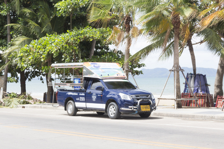 Pattaya, Thailand -Aug 23.2017 : Minibus in pattaya thailandのeditorial素材