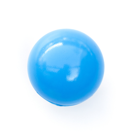 Blue ball isolated on white background.の写真素材